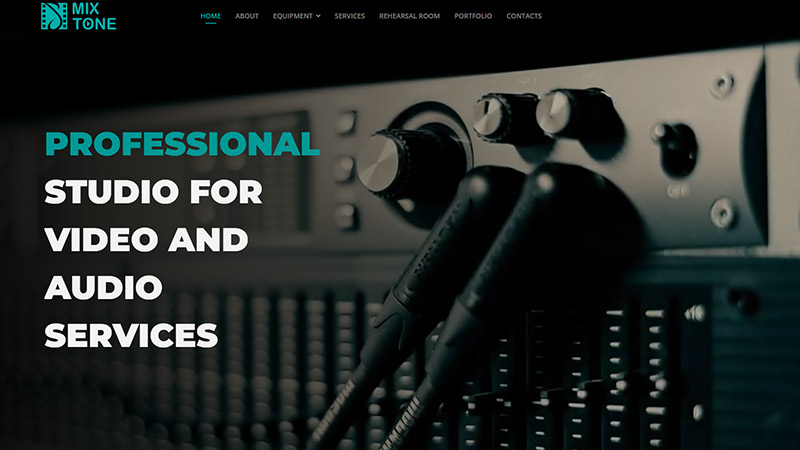 Уебсайт на звукозаписно студио