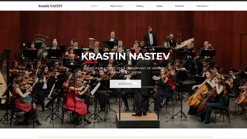 Уебсайт на диригента Кръстин Настев